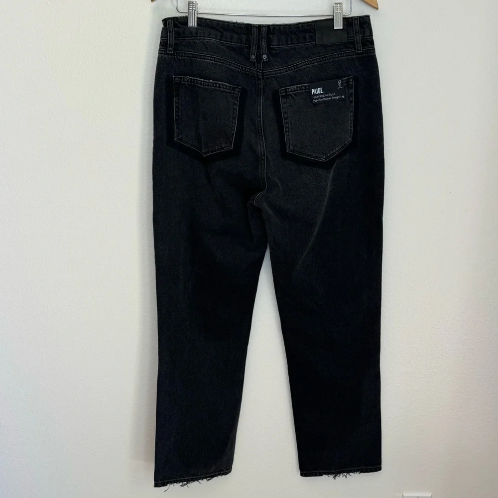 PAIGE black Noella High-Rise Straight Jeans SZ.31